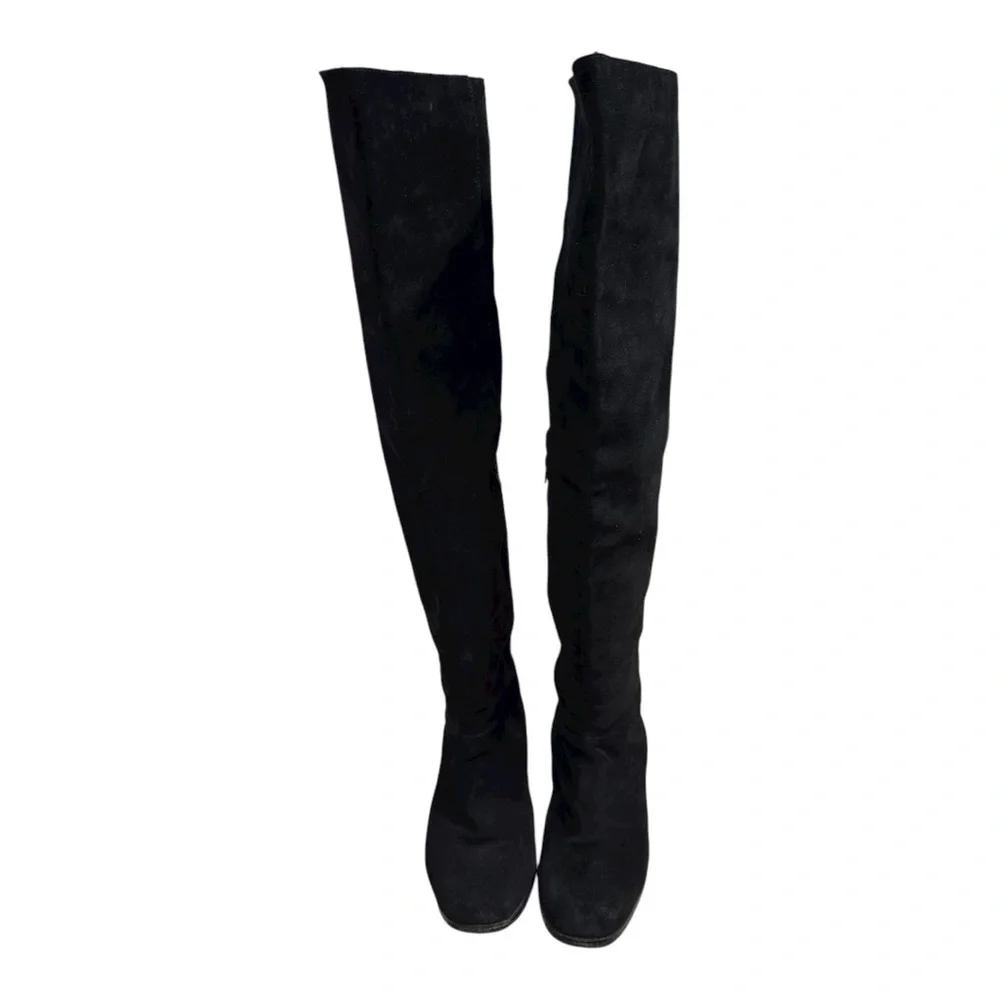 Ecote Urban Outfitter Black Suede Over the Knee Boots Women’s Size 8.5 Side Zip